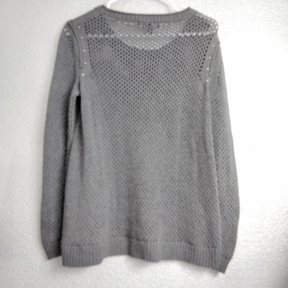 Olive Green Rock & Republic Sweater With Studded Detail   Size M - Picture 2 of 3